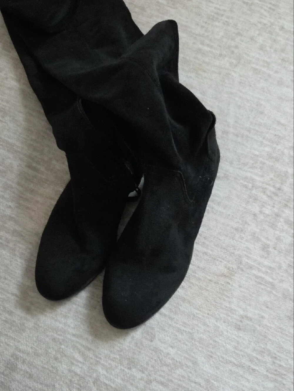 Dolce Vita Black Lace-Up Over-the-Knee Boots